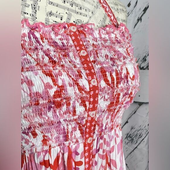 Poupette St Barth Halter Midi Dress L - Picture 3 of 8